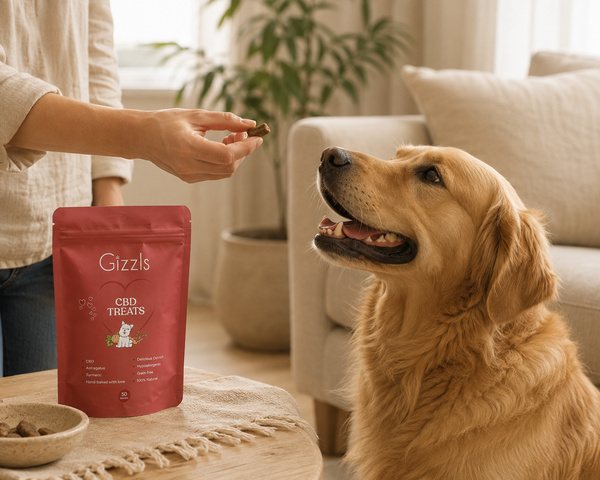 Gizzls Ostrich CBD Dog Treats | Medium & Large Dogs