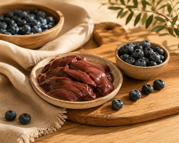 Gizzls Ostrich Liver & Blueberry Soft Dog Treats | 150g / 300g