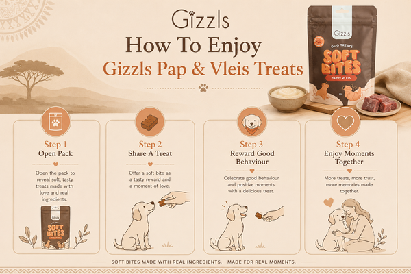 Gizzls Pap & Vleis Soft Dog Treats | 300g