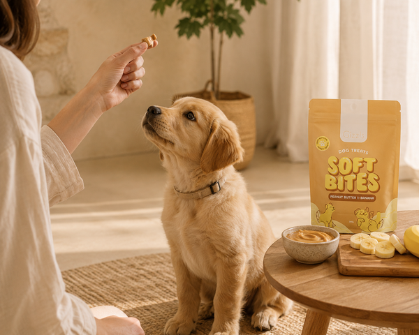 Gizzls Peanut Butter & Banana Soft Dog Treats | 150g / 300g