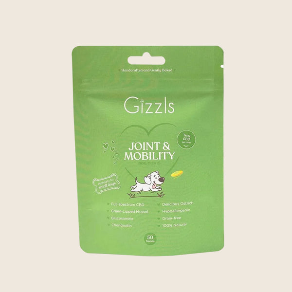 Gizzls Small Dog Joint & Mobility CBD Treats | 50 Treats
