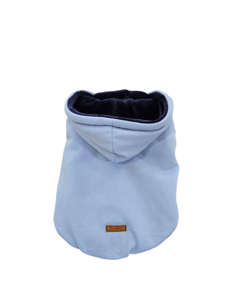 Hoodie | Baby Blue Lined