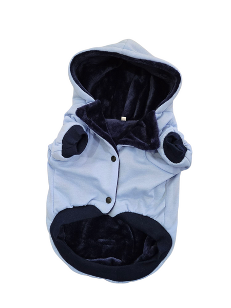 Hoodie | Baby Blue Lined