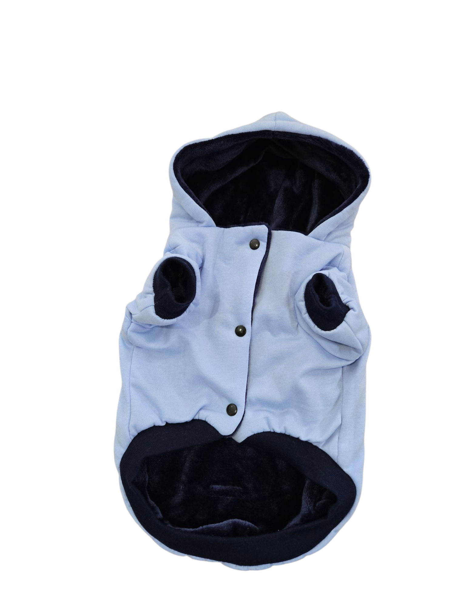Hoodie | Baby Blue Lined