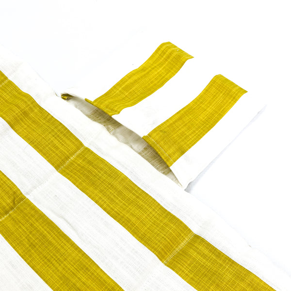 Picnic Mat | Mustard & White Stripe