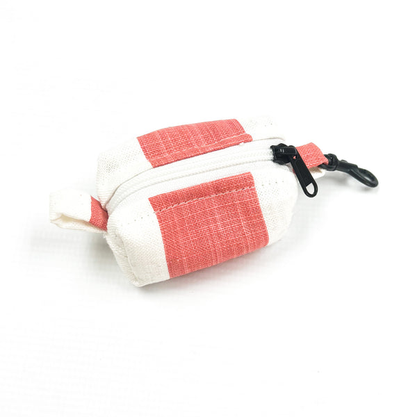 Waste Bag Holder | Pink & White Stripe