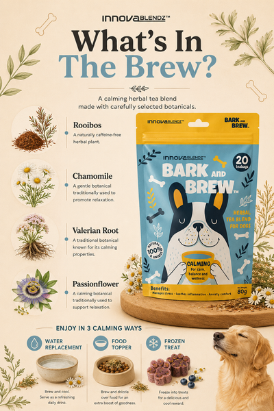 InnovaBlendz Bark & Brew Calming Tea | 20 Teabags