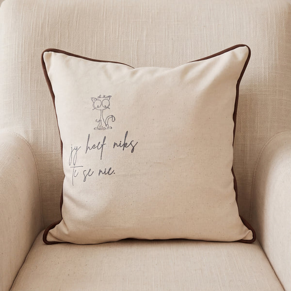 Dear Pet Co Scatter Cushion | Jy Hoef Niks Te Sê Nie