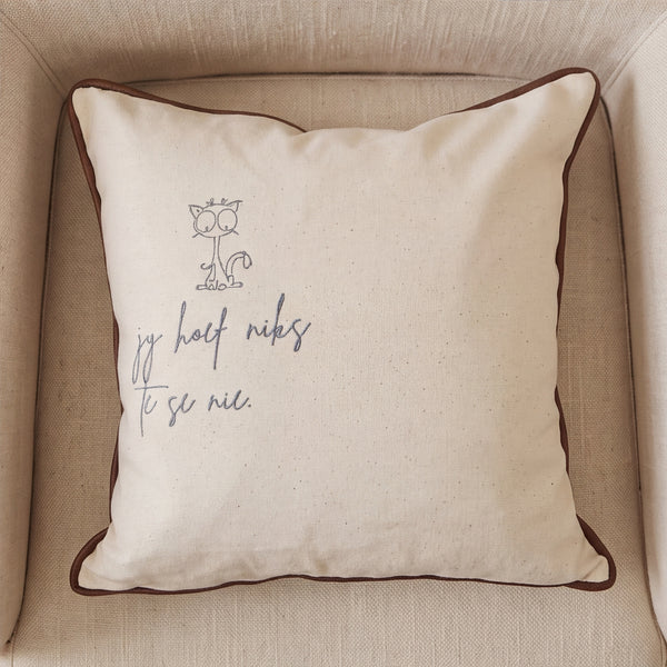 Dear Pet Co Scatter Cushion | Jy Hoef Niks Te Sê Nie