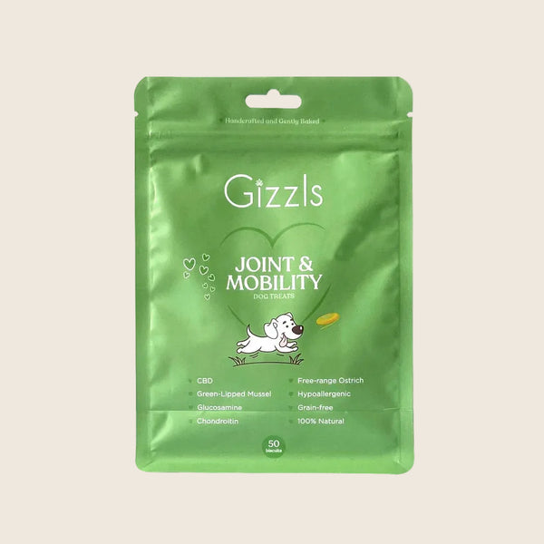 Gizzls Large Dog Joint & Mobility CBD Treats | 50 Treats
