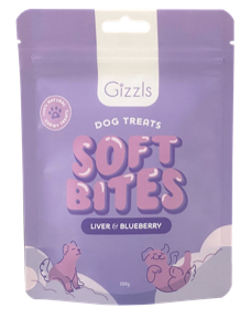 Gizzls | Liver & Blueberry Soft Bites for Dogs (150g)