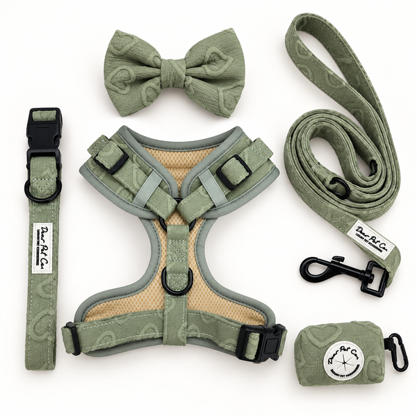 Dear Pet | Adjustable Harness Set Love in the Leaves
