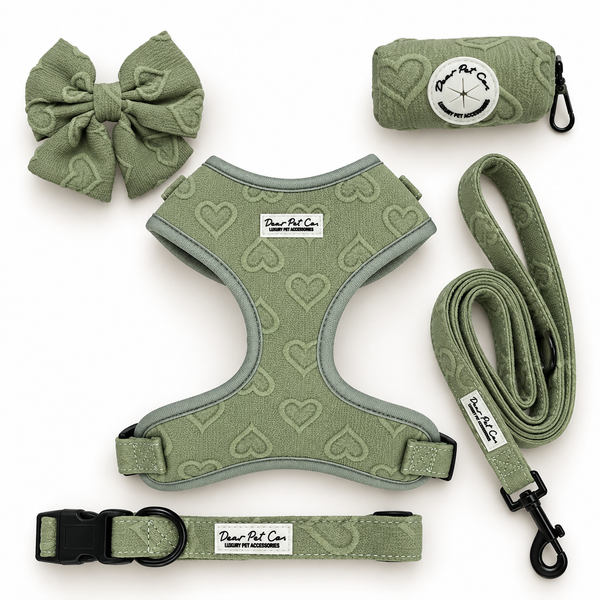 Dear Pet | Adjustable Harness Set Love in the Leaves