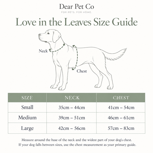 Dear Pet Co | Love in the Leaves Adjustable Dog Harness