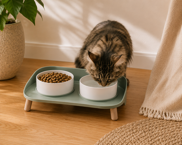 M-Pets Altitude Double Raised Pet Bowl