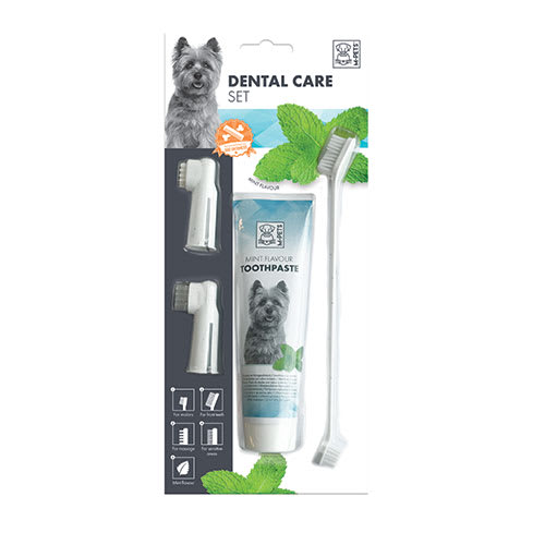 M-Pets Dental Care Mint Flavor Set | For Dogs