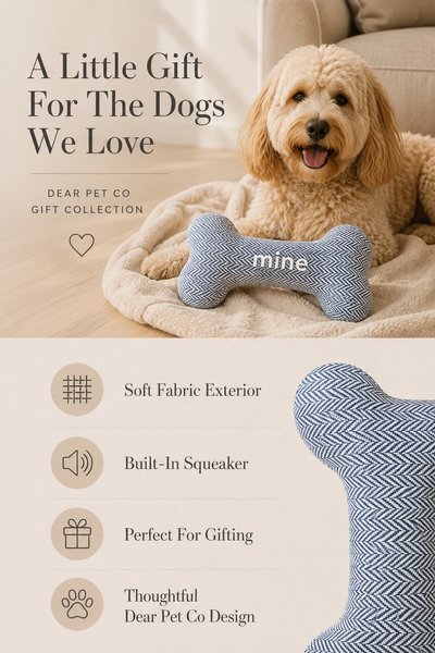 Dear Pet Co Squeaky Bone Toy | Mine