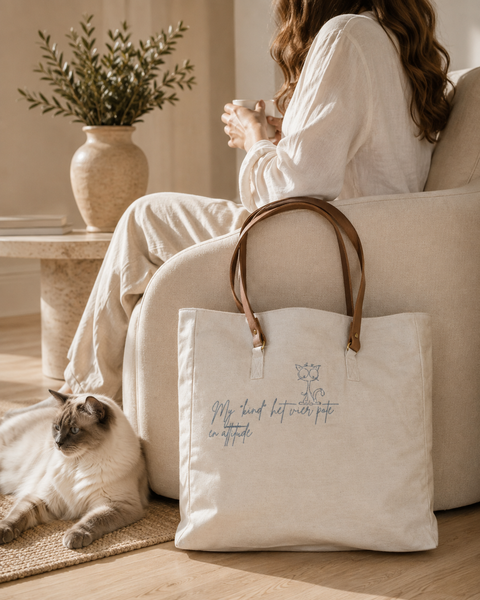 Dear Pet Co Canvas Tote | My Kind Het Vier Pote en Attitude