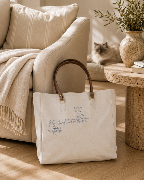 Dear Pet Co Canvas Tote | My Kind Het Vier Pote en Attitude