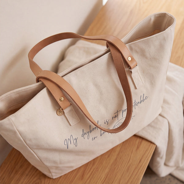 Dear Pet Co Canvas Tote | My dagboek is net pootafdrukke en hoop