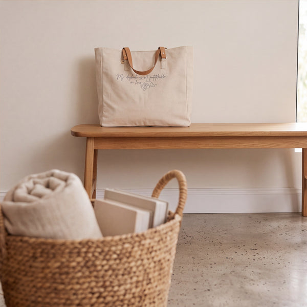 Dear Pet Co Canvas Tote | My dagboek is net pootafdrukke en hoop