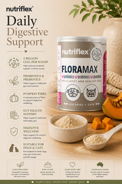 NutriFlex® FloraMax | Probiotic & Prebiotic Digestive Support | 180g