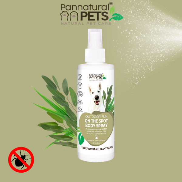 Pannatural Natural | Anti Bug Dog Coat Spray – Outdoor Fun