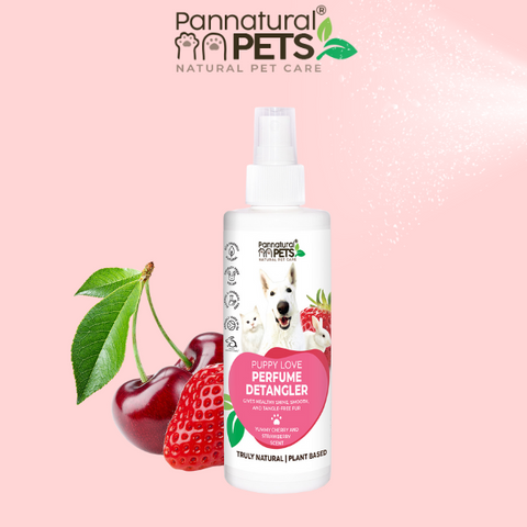 Pannatural Natural Detangler Perfume Spray – Puppy Love Strawberry