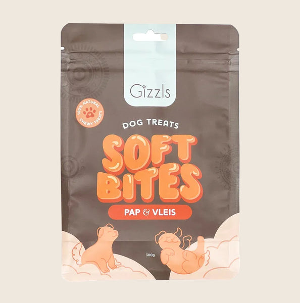 Gizzls Pap & Vleis Soft Dog Treats | 300g