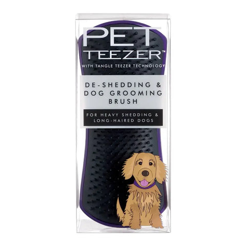 Pet Teezer De-Shedding Brush Large | Purple & Black