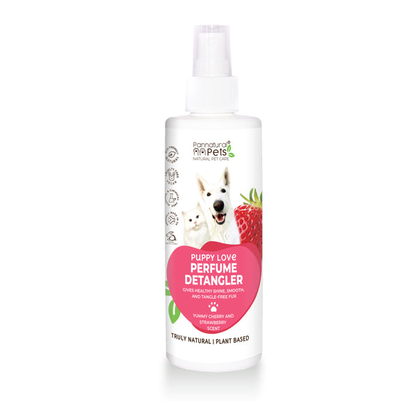 Pannatural Natural Detangler Perfume Spray – Puppy Love Strawberry