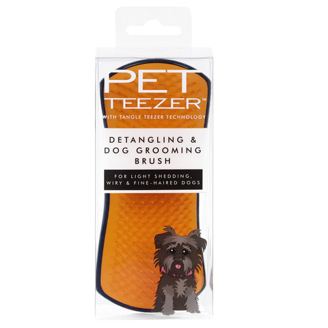 Pet Teezer Detangling Brush Large | Navy & Orange