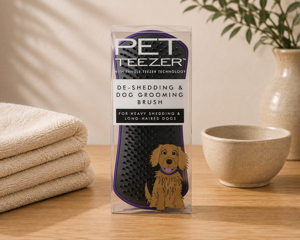 Pet Teezer De-Shedding Brush | Large | Purple & Black