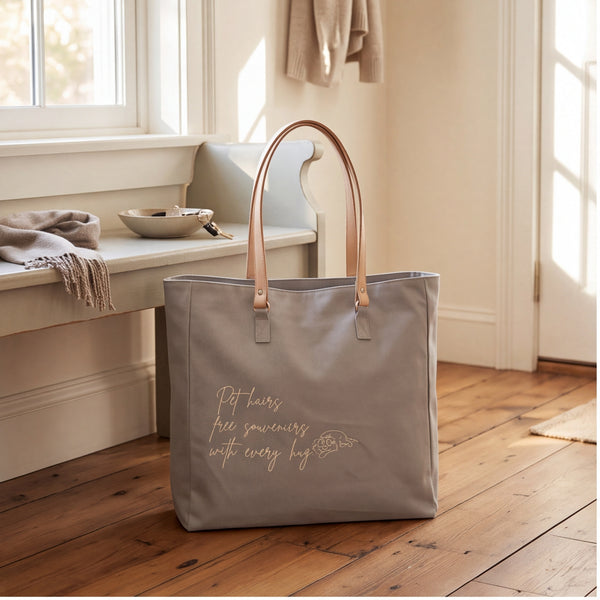 Dear Pet Co Canvas Tote | Pet hairs free souvenir's with every hug