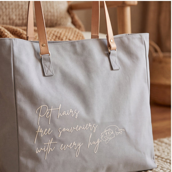 Dear Pet Co Canvas Tote | Pet hairs free souvenir's with every hug