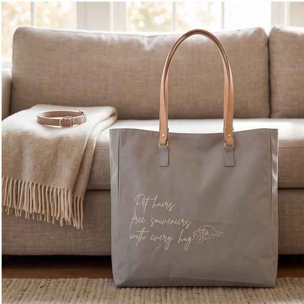 Dear Pet Co Canvas Tote | Pet hairs free souvenir's with every hug