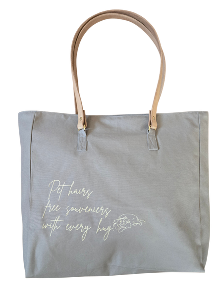 Dear Pet Co Canvas Tote | Pet hairs free souvenir's with every hug