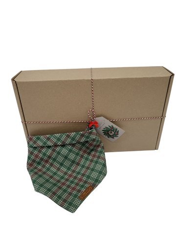 Christmas Bandana | Green Checkered