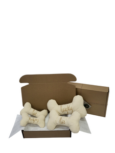 Dear Pet | Naughty & Nice Dog Toy Cream