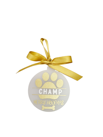 Christmas Acrylic Disc | Paw Fun