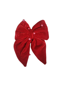 Christmas Sailor Bow Tie | Red Velvet (Christmas Clearance)