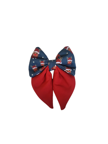 Christmas Sailor Bow Tie | Christmas Reindeer (Christmas Clearance)