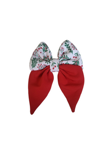 Christmas Sailor Bow Tie | Red Tinsel (Christmas Clearance)