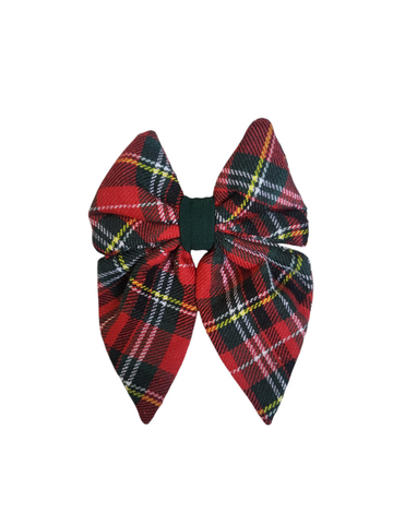 Christmas Sailor Bow Tie | Christmas Checkered (Christmas Clearance)