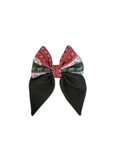 Christmas Sailor Bow Tie | Green Sweater (Christmas Clearance)