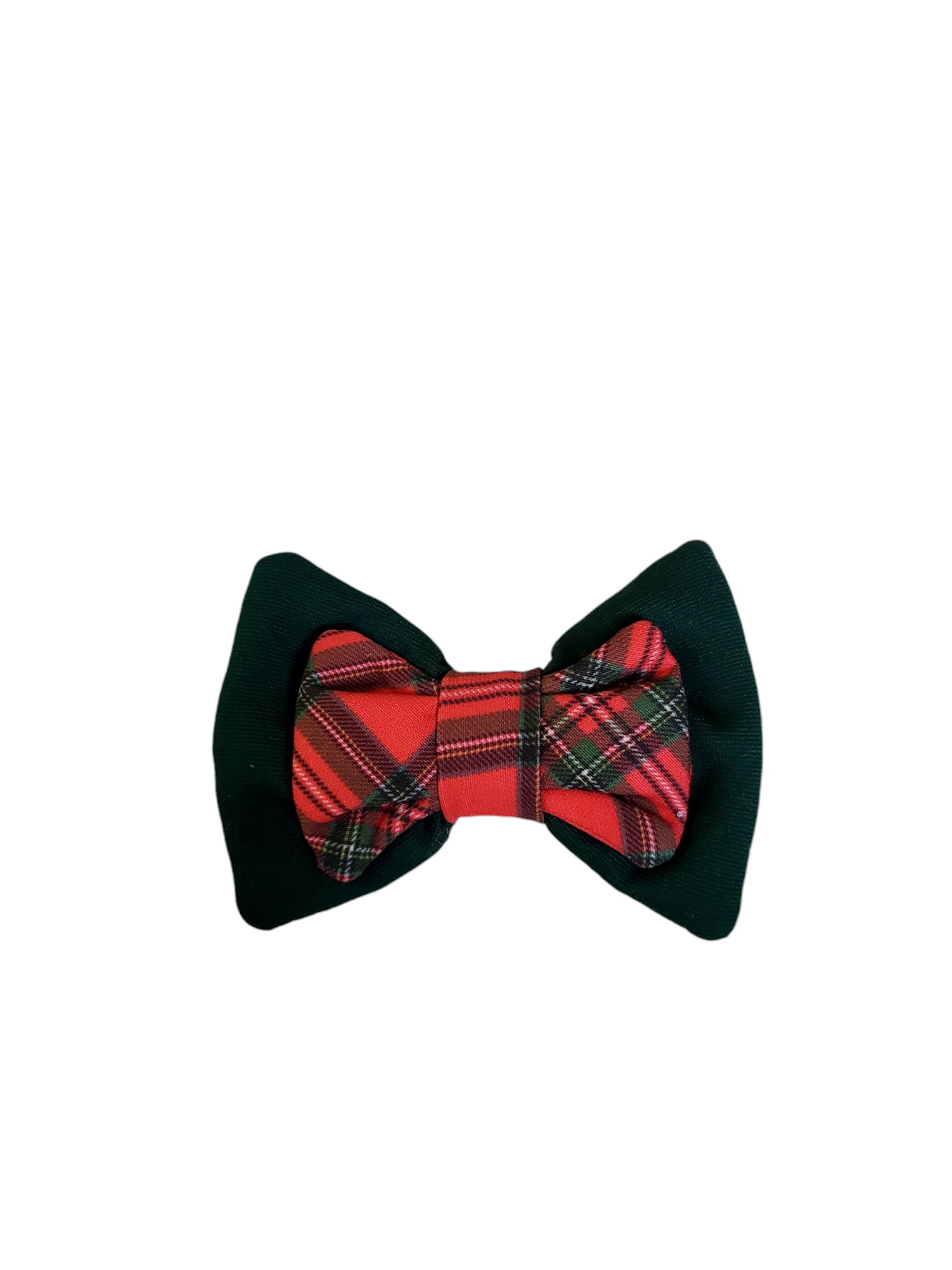 Christmas Double Bow Tie | Red Checkered (Christmas Clearance)