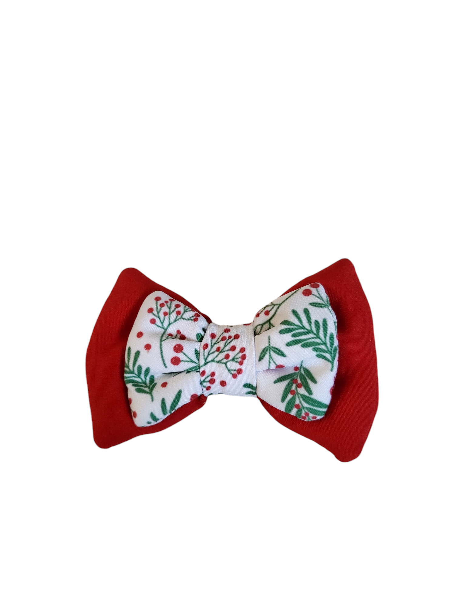 Christmas Double Bow Tie | Red Tinsel (Christmas Clearance)