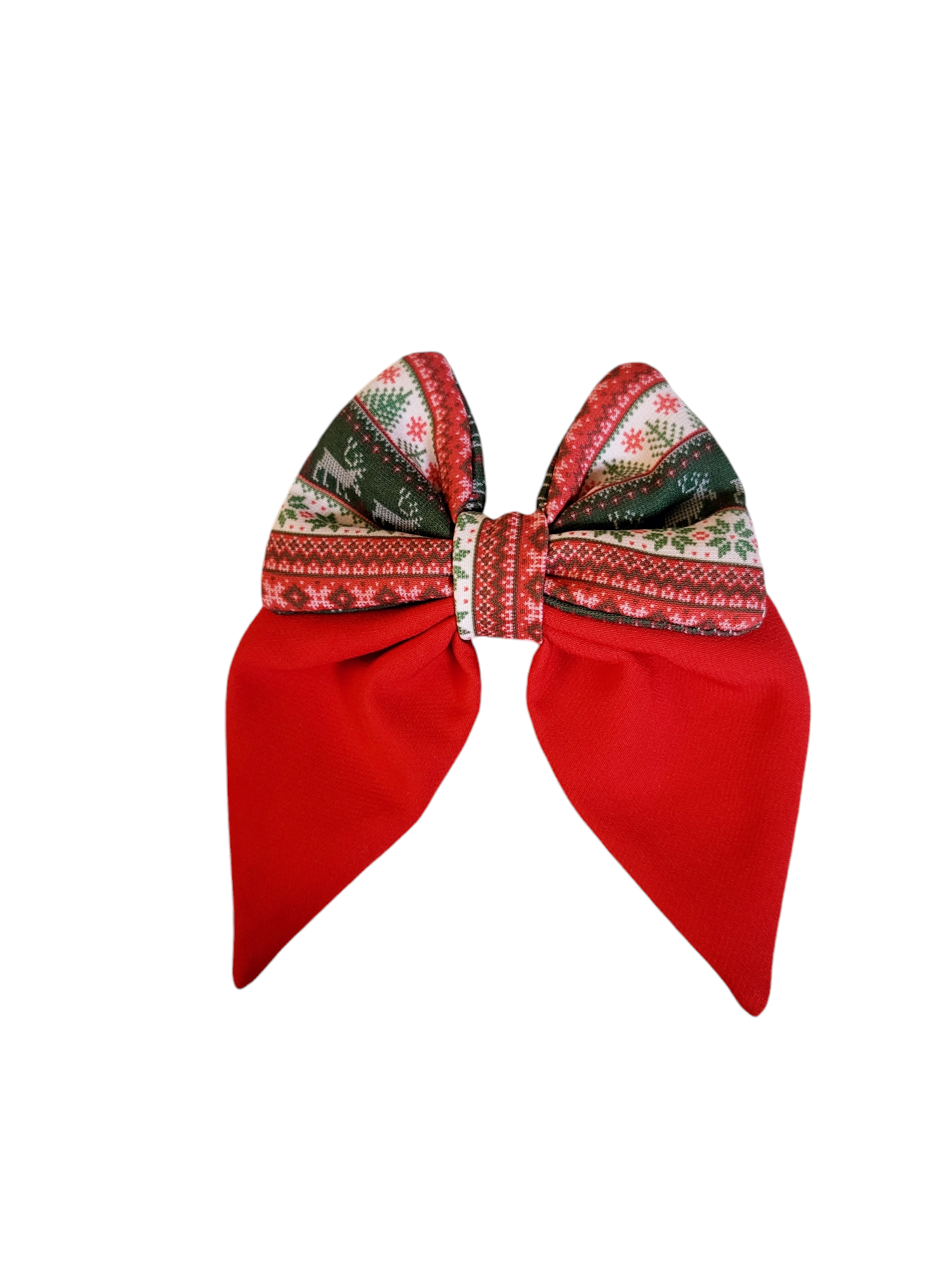 Christmas Sailor Bow Tie | Red Sweater (Christmas Clearance)