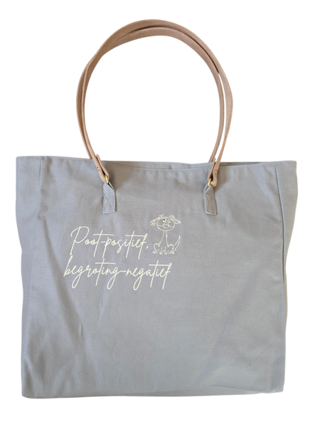 Dear Pet Co Canvas Tote | Poot Positief Begroting Negatief