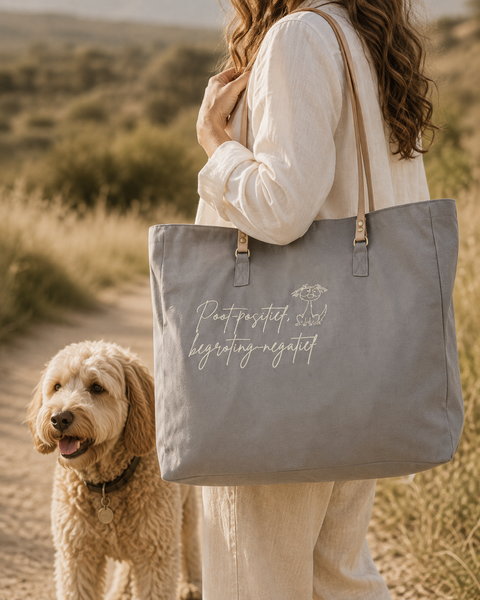 Dear Pet Co Canvas Tote | Poot Positief Begroting Negatief